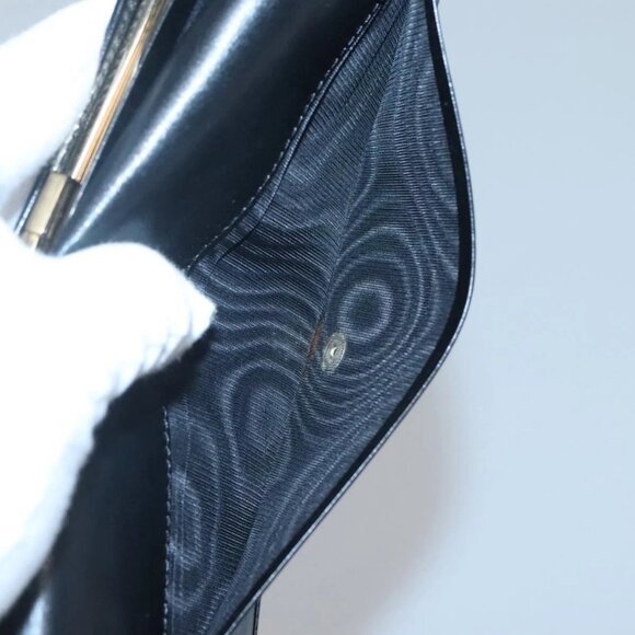 FENDI Zucchino Canvas Long Wallet Black Auth bs25132 - Picture 8 of 16